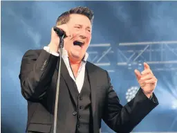  ??  ?? Tony Hadley was one of the acts lined up for the concerts