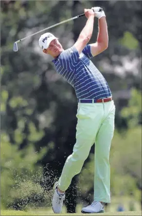  ?? STAN CARROLL/THE COMMERCIAL APPEAL ?? Harris English is leading a tournament for the first time after two rounds of the FedEx St. Jude Classic at TPC Southwind. “I know I’m not well-known right now,” he said. “I really don’t want to be well-known.”