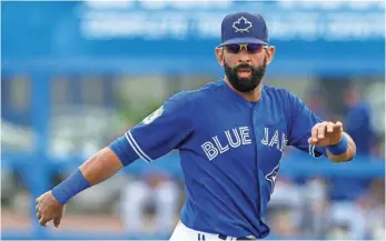  ?? BUTCH DILL, USA TODAY SPORTS ?? The Blue Jays’ Jose Bautista looks to rebound from a subpar season in which he hit 22 homers.