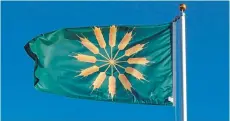  ??  ?? The new Tiree flag was chosen in a public vote.