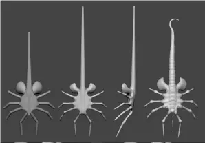  ??  ?? Masking
For posing you will need to mask a lot, so use your polygroups and remember that the Transpose brush can follow the topology if you hold the Control key and drag.