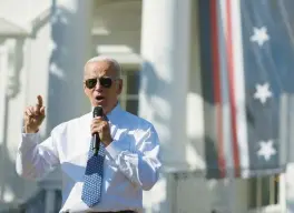  ?? ANNA MONEYMAKER/GETTY ?? President Joe Biden gives remarks Sept. 13 at the White House during an event celebratin­g the passage of the Inflation Reduction Act.