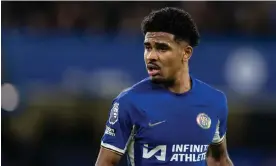  ?? Photograph: Andrew Kearns/CameraSpor­t/Getty Images ?? Chelsea’s academy product Ian Maatsen has only made one start in the Premier League this season.