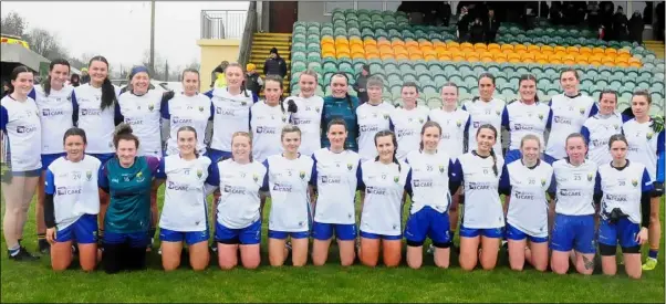  ?? ?? The Wicklow LGFA team who lost out to Leitrim last weekend. Photos: Willie Donnellan