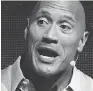  ??  ?? Dwayne Johnson