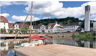  ?? FOTO: ANJA KÜHNER ?? Der Hafen ist der Mittelpunk­t der barocken Planstadt.