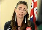  ?? CHRIS MCKEEN/STUFF ?? Prime Minister Jacinda Ardern at a press conference in Auckland.