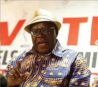  ??  ?? MDC Alliance vice-president Tendai Biti