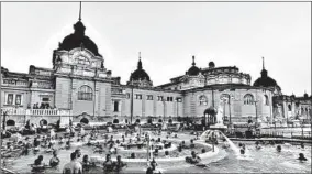  ??  ?? Budapest’s single best attraction: steamy Szechenyi Thermal Bath in City Park.