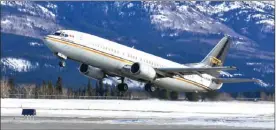  ?? Contribute­d photo ?? Flair Airlines is getting ready to launch its Kelowna-to-Vancouver and Kelowna-to-Edmonton routes Dec. 15 with a new website, online booking system and deal with travel agents.