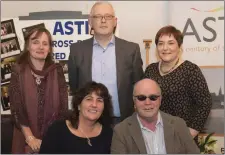  ??  ?? Front: Marie Winters retired from St Mary’s after 31 years and Killian Traynor retired from Good Counsel after 29 years. Back: Jackie McKevitt school steward St Mary’s, Pat Younger, Good Counsel College school steward and Collette Tinneally ASTI secretary