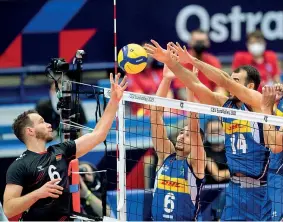  ?? (Epa) ?? Imbattuta
La Nazionale maschile di volley ha vinto sette partite su sette agli Europei, l’ultima nei quarti contro la Germania Ora c’è la Serbia per la finale