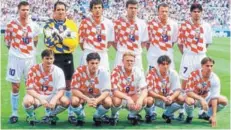  ??  ?? ► La selección croata en el Mundial de Francia 1998.