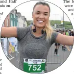  ?? Rae Pelat from Tralee preparing to take part in the Dingle Marathon. ??