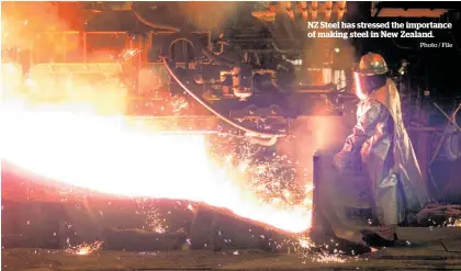  ?? Photo / File ?? NZ Steel has stressed the importance of making steel in New Zealand.