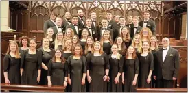  ?? SUBMITTED PHOTO ?? The PennWest Clarion Concert Choir will perform choral works from a broad range of musical periods and genres at St. Paul’s UCC Kutztown on March 17.