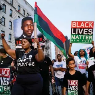  ?? Foto: Craig Ruttle, AP/NTB scanpix ?? I flere amerikansk­e delstater som er kontroller­t av republikan­ere, diskuteres det seriøst å stemple Black Lives Matter som en «hatgruppe».