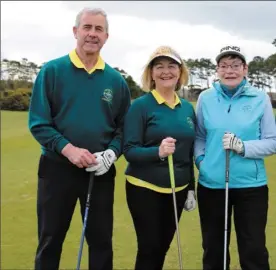  ??  ?? Greenore President, Frank McKay and Captains Mary Ryan and Michael