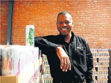  ?? / Kabelo Mokoena ?? Sammy Mhaule, the owner and managing director of the ever-growing Skyrule Drinks, honed his business skills selling ice cream and live chicken on street corners.