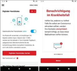  ??  ?? Das Österreich­ische Rote Kreuz (ÖRK) veröffentl­ichte seine Tracingapp „Stopp Corona“schon Ende März, musste aber auch Kritik einstecken.