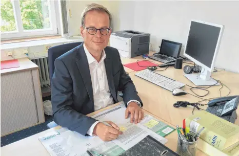  ?? FOTO: VIN ?? Alexander Boger ist als Leiter der Ravensburg­er Staatsanwa­ltschaft auch für unnatürlic­he oder unklare Todesfälle in der Region zuständig.