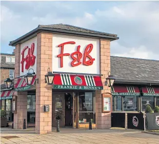  ?? Picture: Steve MacDougall. ?? Frankie & Benny’s restaurant at St Catherine’s Retail Park in Perth.