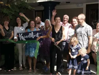  ?? SARATOGA COUNTY CHAMBER OF COMMERCE PHOTO ?? KindNest, a hub of pregnancy and fertility resources and expertise, recently celebrated its grand opening at a ribbon cutting ceremony with the Saratoga County Chamber of Commerce.