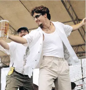  ?? CNW / HANDOUT ?? Justin Trudeau attends the Kokanee Summit Festival in Creston, B.C. in August 2000.