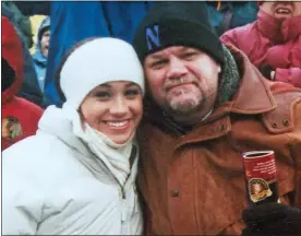  ??  ?? BEFORE THE RIFT: Thomas with Meghan at an American football match in 2002 and, left, on the day of her first wedding, to Trevor Engelson, in 2011