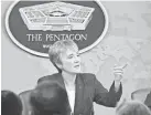  ?? GETTY IMAGES ?? Air Force Secretary Heather Wilson discusses Texas shooter.