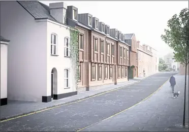  ??  ?? CGI showing how the developmen­t in Cossington Road could look