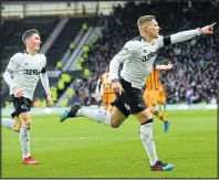  ??  ?? DOUBLE TROUBLE: Waghorn clinched it for Derby