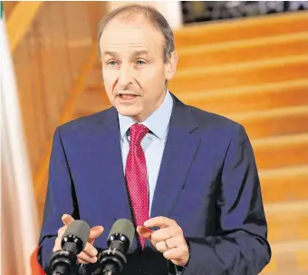  ??  ?? Bearing the brunt: Taoiseach Micheál Martin has come under criticism from his own party