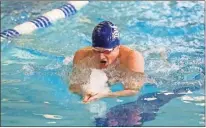  ?? Berry Athletics ?? Berry’s Noah Brand competes during a meet earlier this season.