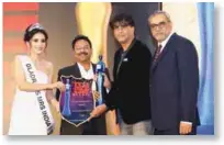  ??  ?? The award was given to Uday Samudra Leisure Beach Hotel & Spa and received by Raja Gopaal Iyer, CEO