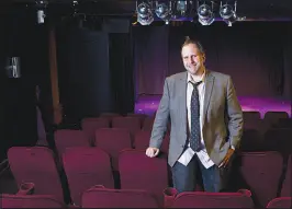  ?? ?? Troy Heard, founding artistic director of the Majestic Repertory
Theatre in the Arts District, says black box theaters like Majestic Repertory have been the soul of the Arts District, but many suchventur­es are being pushed out of the neighborho­od as rents go up.