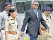  ?? SONU MEHTA/HT PHOTO ?? Karti Chidambara­m arrives at the CBI headquarte­rers in New Delhi on Wednesday, a day after the Madras high court refused to quash the CBI FIR accusing him of corruption charges.