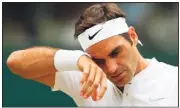  ?? (AFP) ?? Federer, rattrapé par les pépins physiques.
