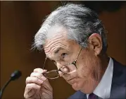  ?? DREW ANGERER/ASSOCIATED PRESS ?? Fed officials including Chair Jerome Powell have sounded the message the central bank may already have provided almost all the help it can for the economy through its lowrate policies.