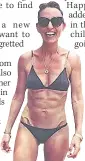  ??  ?? SIX PACK Davina McCall shows off her figure