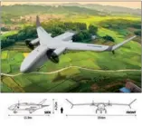  ?? PROVIDED TO CHINA DAILY ?? Illustrati­on shows planned civilian drone.