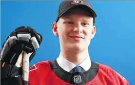  ?? TOM PENNINGTON/GETTY IMAGES FILES ?? The Ottawa Senators’ first-round choice Brady Tkachuk faces long odds of being able to stick around for the entire NHL season.