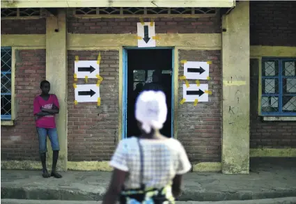  ?? AFP ?? A polling station in Bujumbura yesterday. In the capital city polling stations appeared to be quiet with few queues, although voting was busier in areas supporting the president, Pierre Nkurunziza. Victory, however, is unlikely to bring internatio­nal...