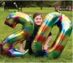  ?? ?? Isla Stewart-Lindsay has been chosen to lead the 20th anniversar­y walk and her family are over the moon