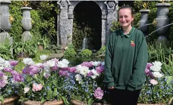  ?? ?? Arundel Castle gardener Rose Philpot in The Collector Earl’s Garden