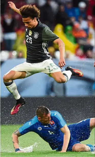  ??  ?? Pitfalls ahead?: germany midfielder Leroy sane (top) should be wary that his move to England can go wrong if he can’t raise his game. — AFP