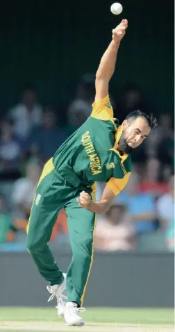  ?? GETTY IMAGES ?? LETHAL: Imran Tahir’s wicket-taking ability may be South Africa’s best bet to put the brakes on the brilliant Indian batting line-up