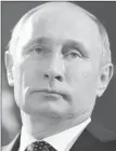  ??  ?? Vladimir Putin