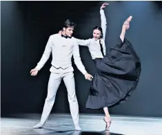  ??  ?? Lithe and lyrical: Svetlana Zakharova (with Jacopo Tissi) performing
Gabrielle Chanel