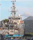  ?? Roebuck Bay. ?? GROUNDING: Australian Border Force’s vessel